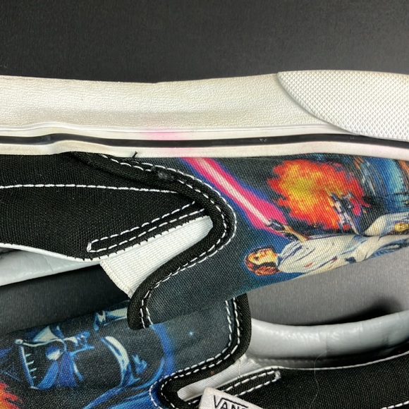 Vans x Star Wars New Hope Classic Slip On Unisex Sneaker Shoes M 5.5 / W 7 - Picture 10 of 11